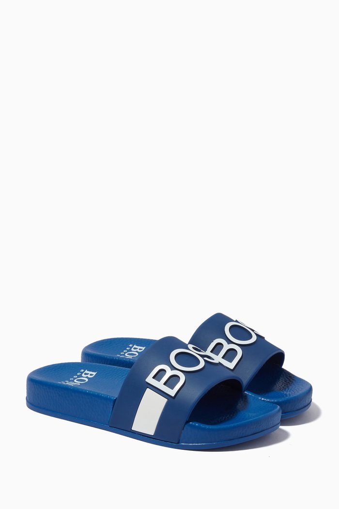 

Logo Slides in Rubber, Blue