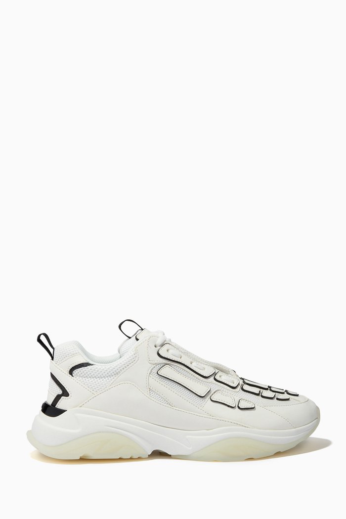 

Bone Runner Sports Sneakers in Leather, White