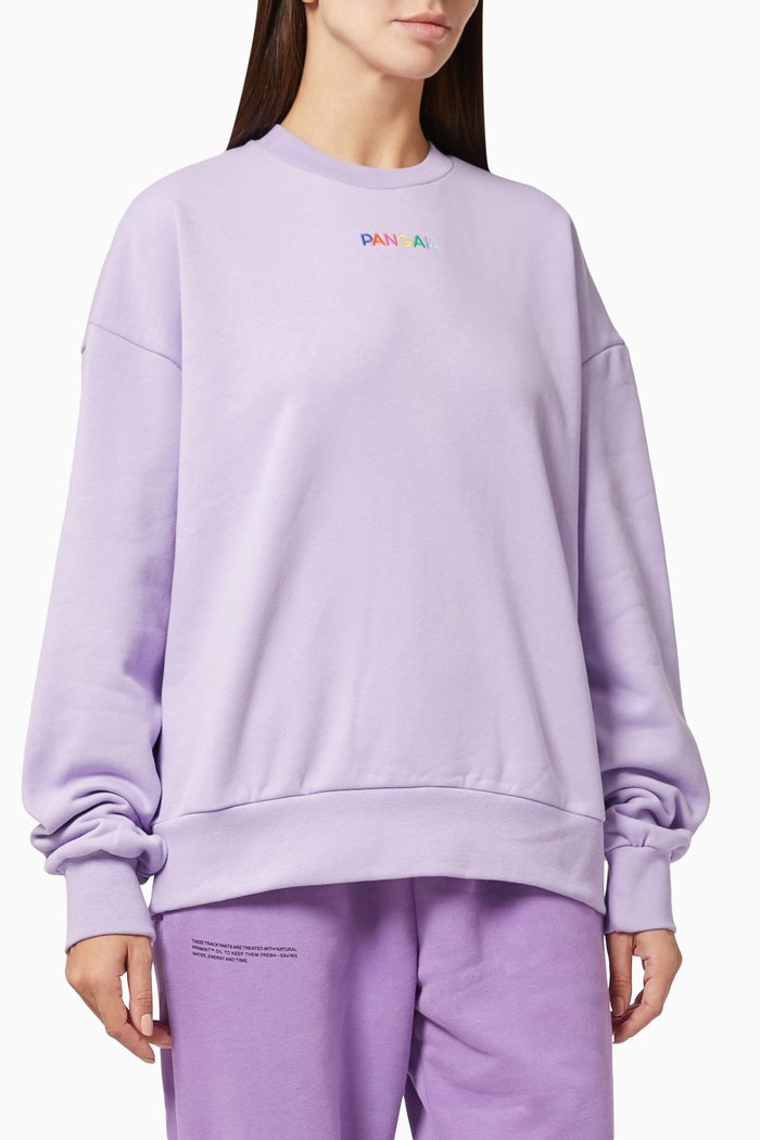Lightweight Organic Cotton Sweatshirt, Purple