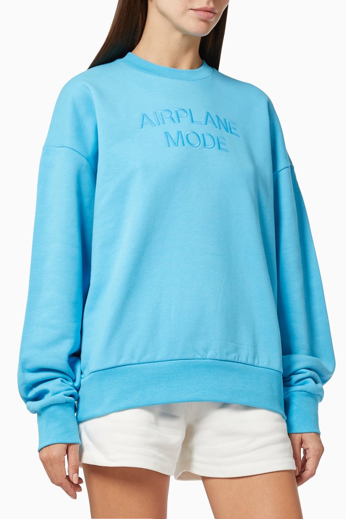 Lightweight Airplane Mode Sweatshirt, Blue