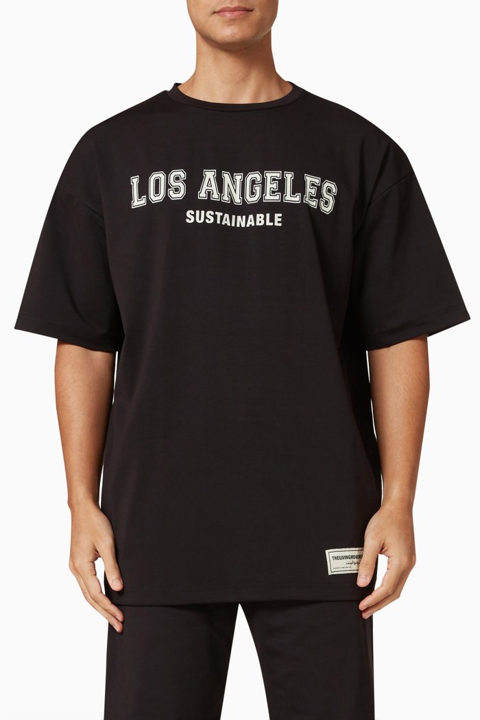 

Softskin100 LA Street Active Oversized T-shirt, Black