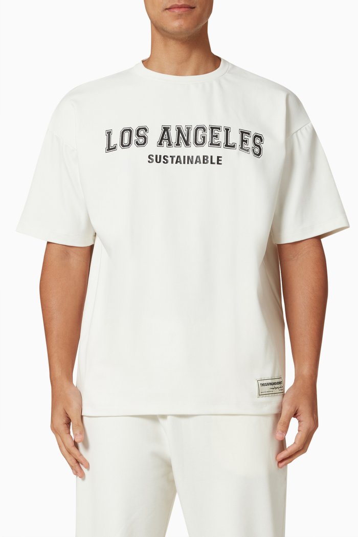 Softskin100 LA Street Active Oversized T-shirt, White