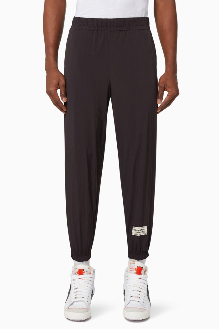 

RE-SHELL100 Sweatpants in Recycled Nylon, Black