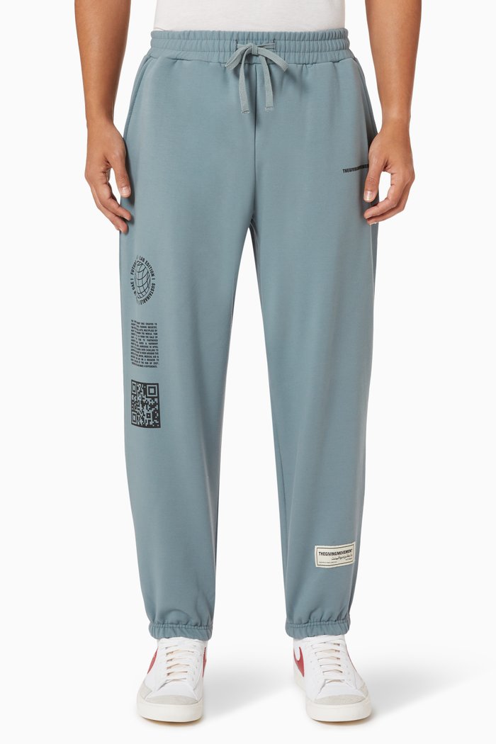 

Street Oversized Sweatpants in Organic Cotton, Blue