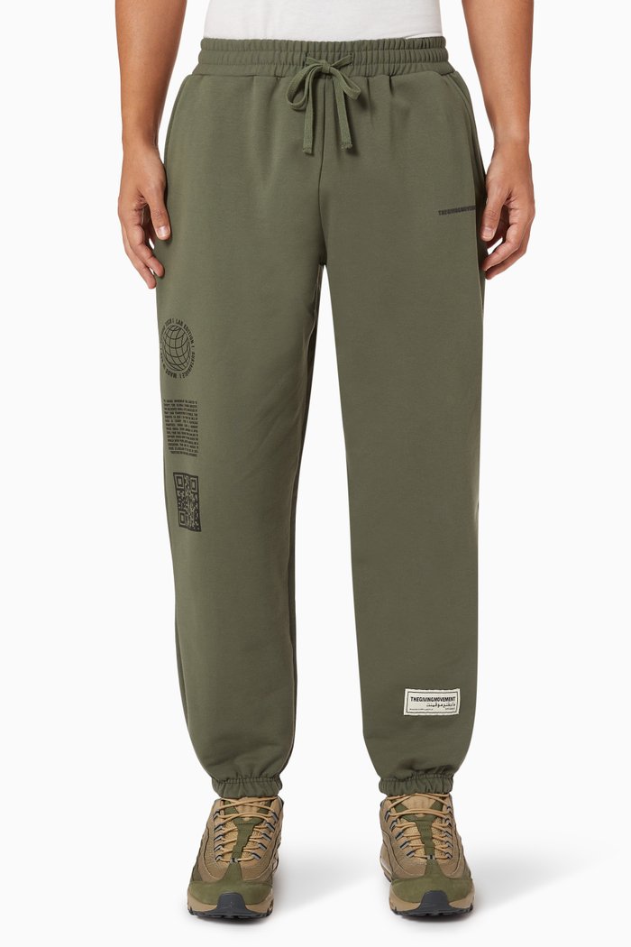 

Street Oversized Sweatpants in Organic Cotton, Green