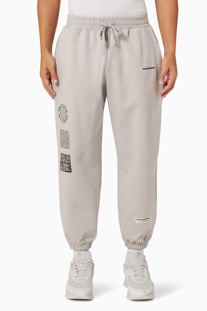

Street Oversized Sweatpants in Organic Cotton, Grey