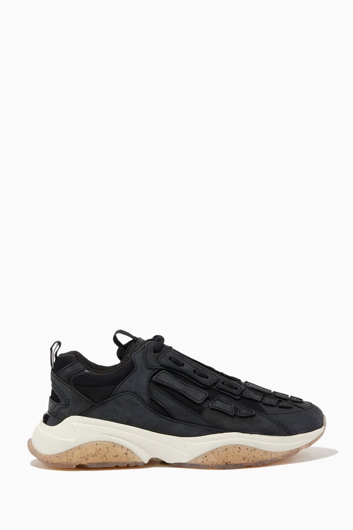 

Bone Runner Sneakers in Leather, Black