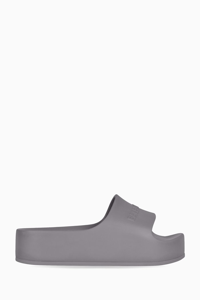 

Chunky Slides in Rubber, Grey