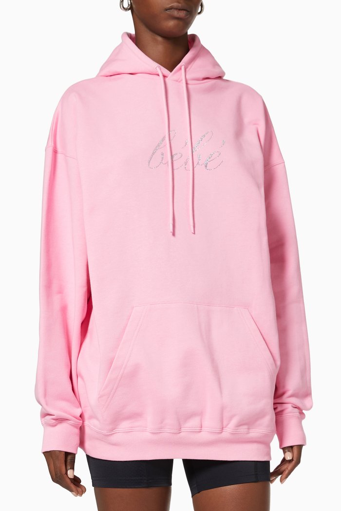 

Bébé Hoodie in Cotton Fleece, Pink