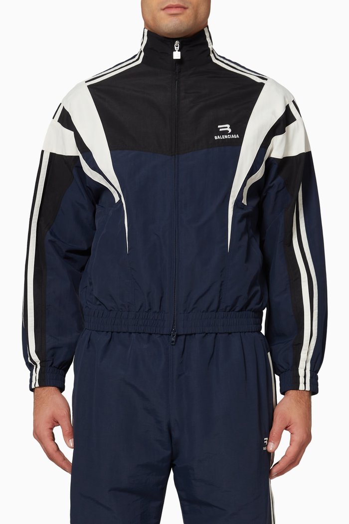

Sporty B Tracksuit Jacket in Nylon, Blue
