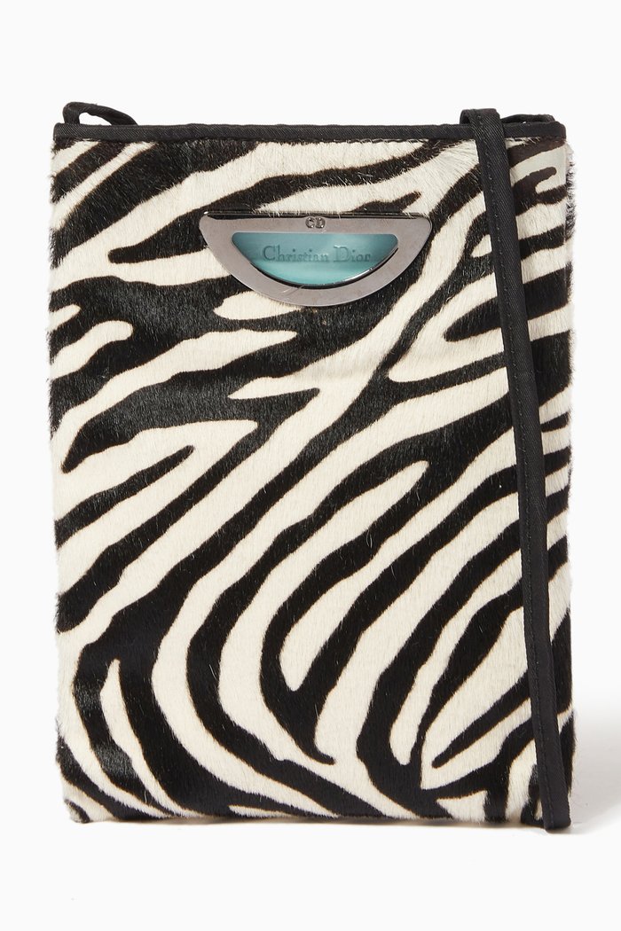

Malice Zebra Crossbody Bag in Pony Hair, Multicolour