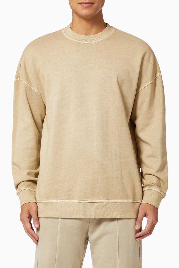 

Crew Neck Sweatshirt in Cotton, Neutral