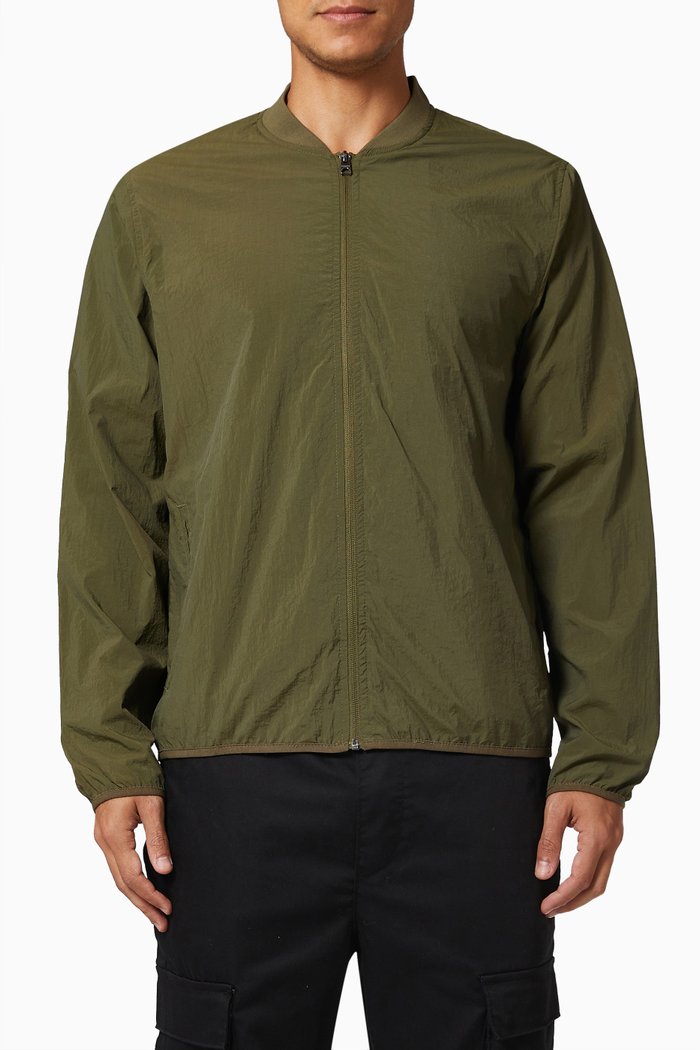 

Sawyer Bomber Jacket in Nylon, Green