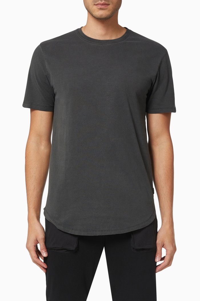 

Crewneck T-shirt in Jersey, Black