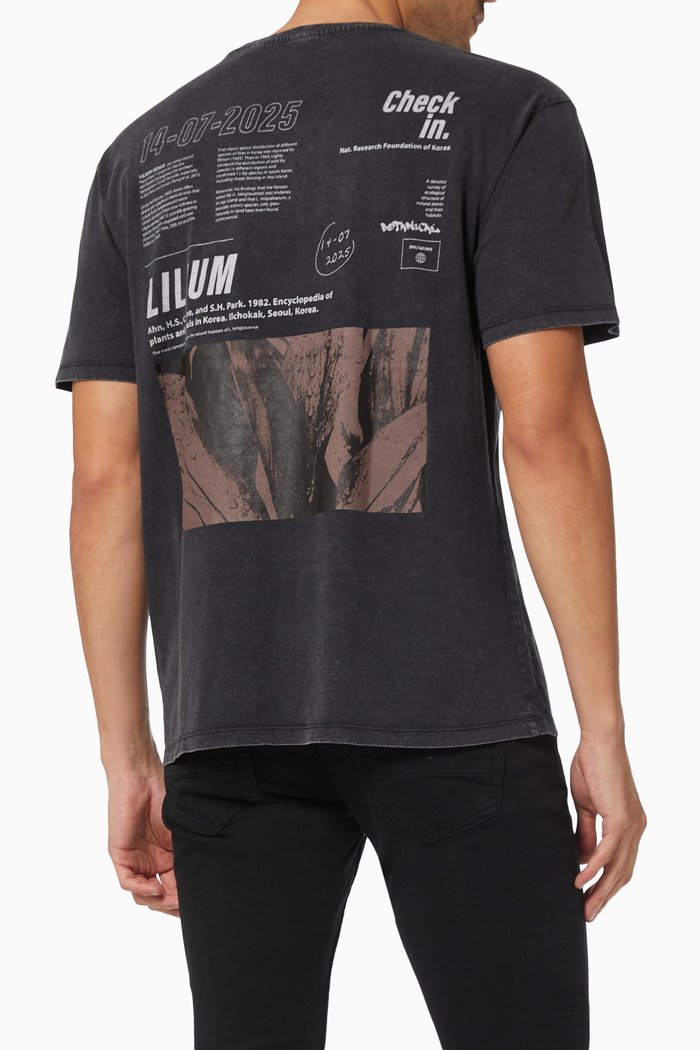 

Crewneck T-shirt in Jersey, Black