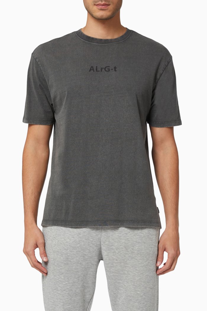 

Crewneck T-shirt in Jersey, Grey