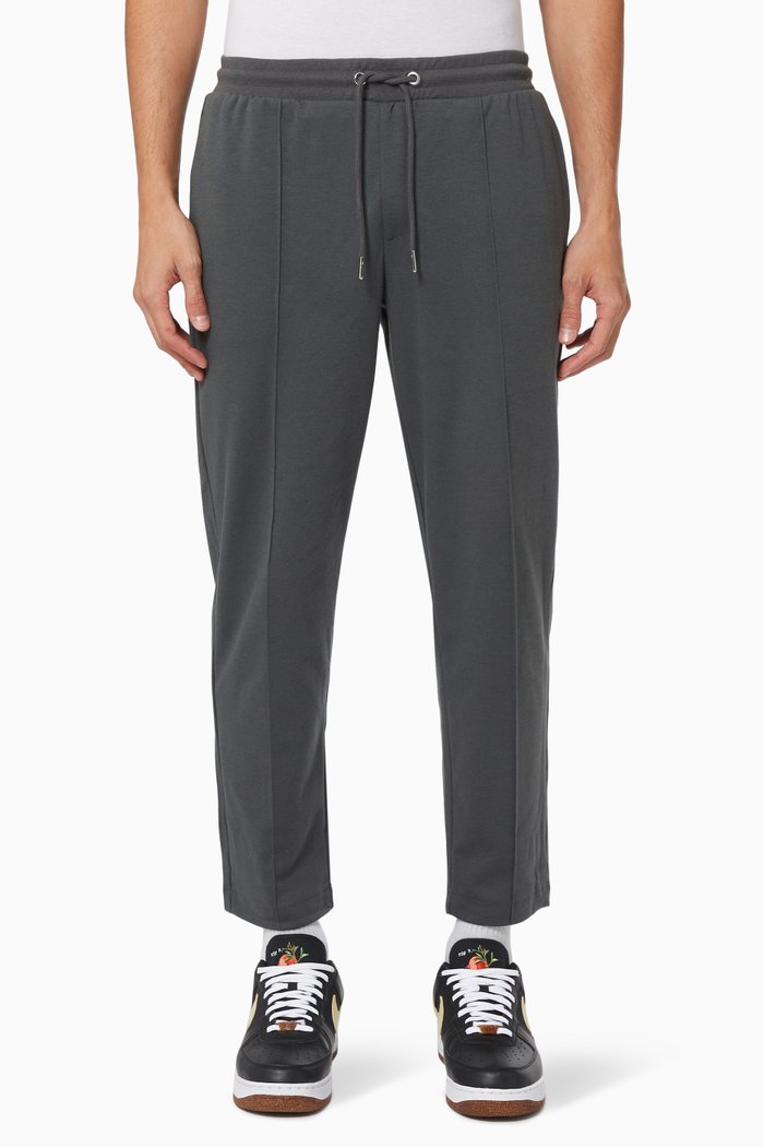 

Drawstring Knitted Pants, Grey