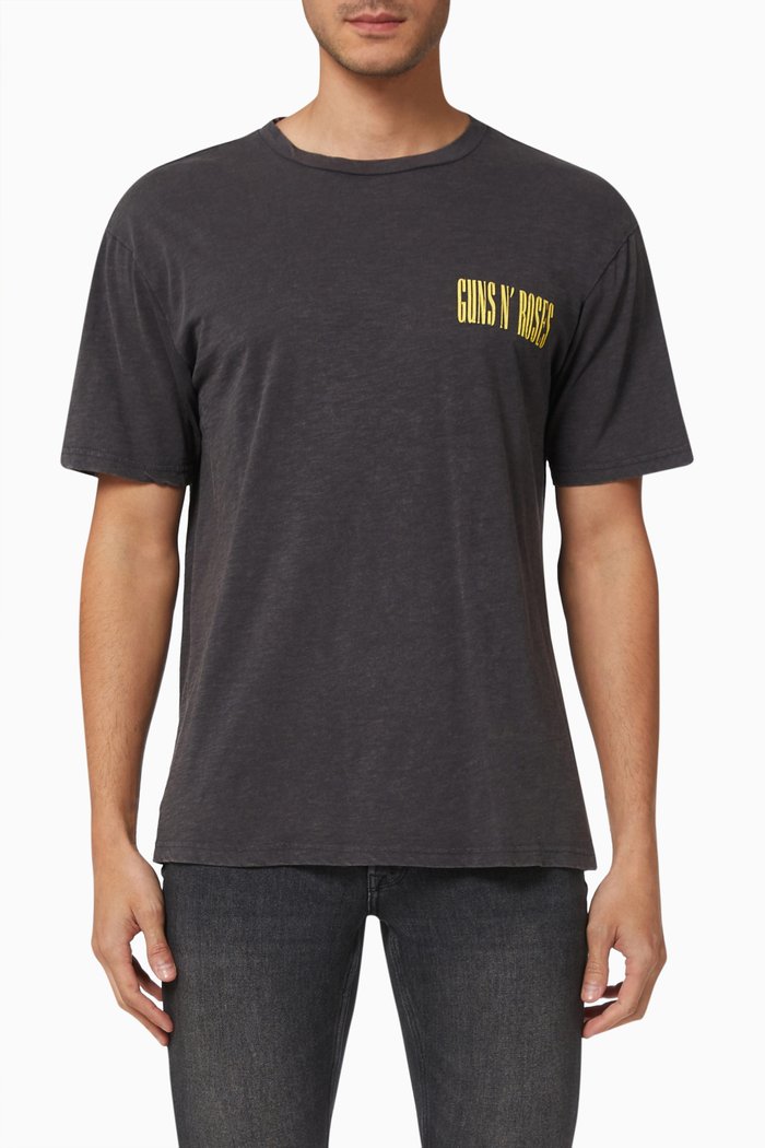 

Printed T-shirt in Jersey, Grey