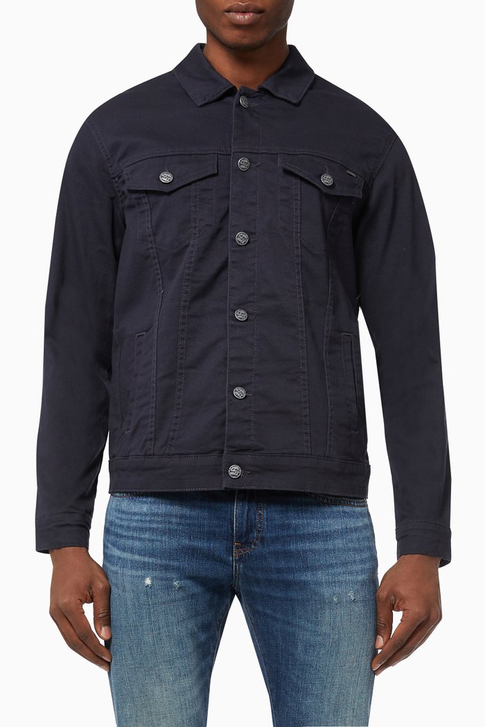 

Jacket in Cotton Twill, Blue