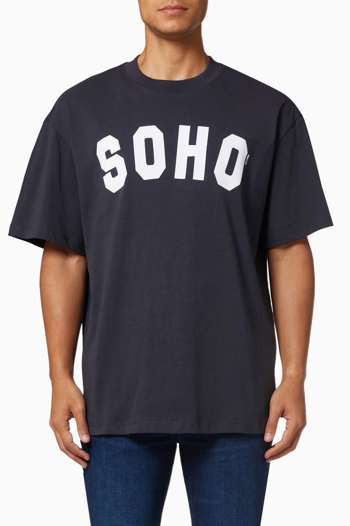 

T-Shirt in Cotton, Blue