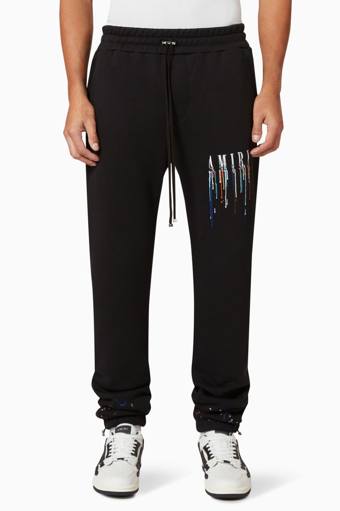 

Paint Drop Core Logo Sweatpants in Jersey, Black