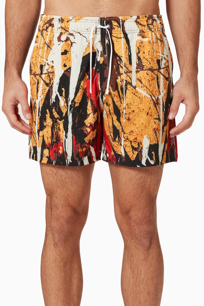 

Paint Drip Swim Trunks, Yellow