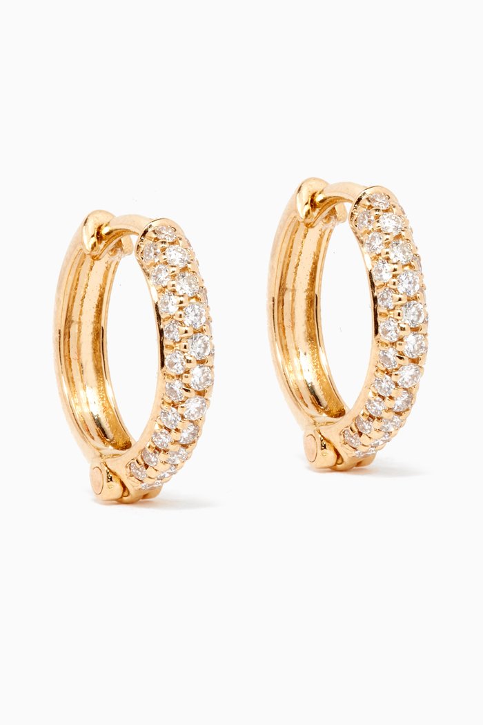 

Diamond Huggies in 18kt Yellow Gold