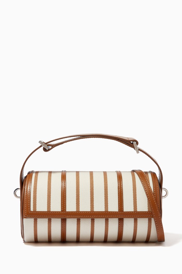 

Savannah Bag in Raffia & Nappa Leather, Brown