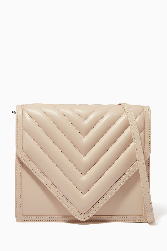 

Alexa Bag in Quilted Nappa Leather, Neutral