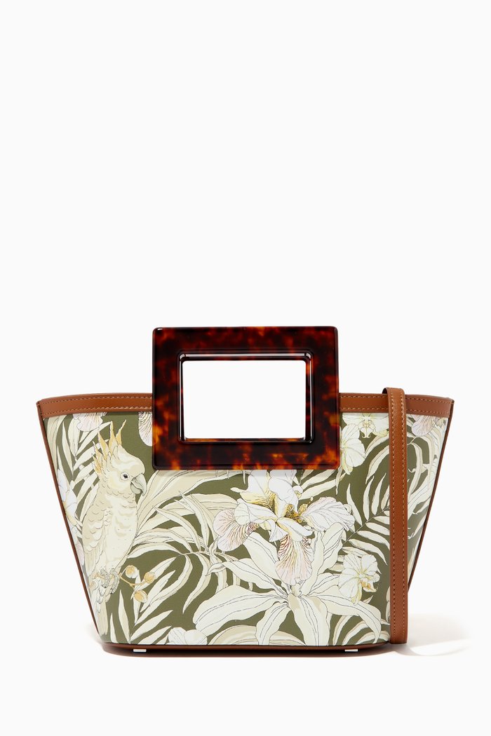 

Micro Riviera Tote Bag in Nappa Leather, Green
