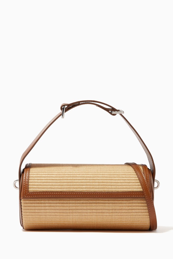 

Savannah Bag in Canvas & Nappa Leather, Brown