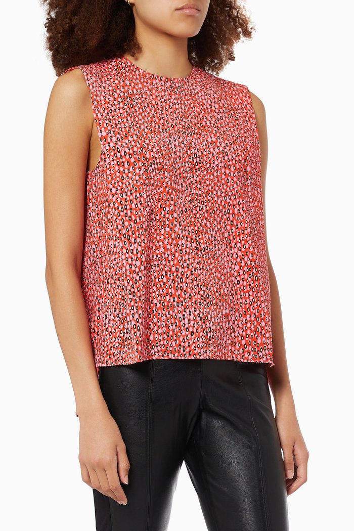 

Meika Padded Shoulder Boxy Top, Pink