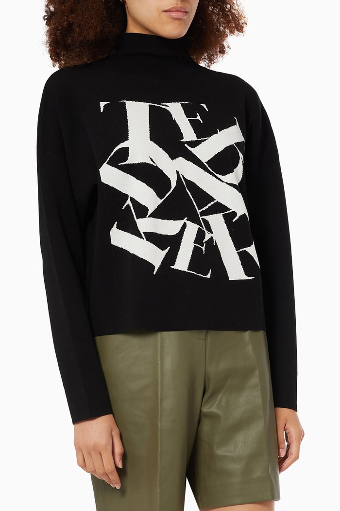 

Izbelle Funnel Neck Sweater, Black