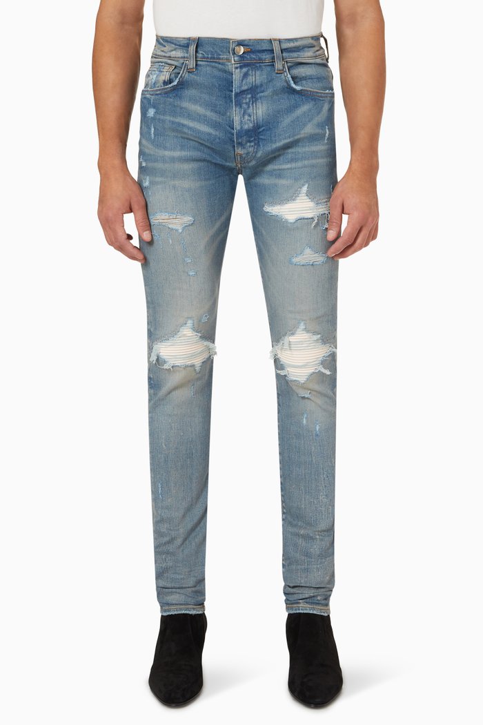

MX1 Ultra Suede Jeans in Denim, Blue
