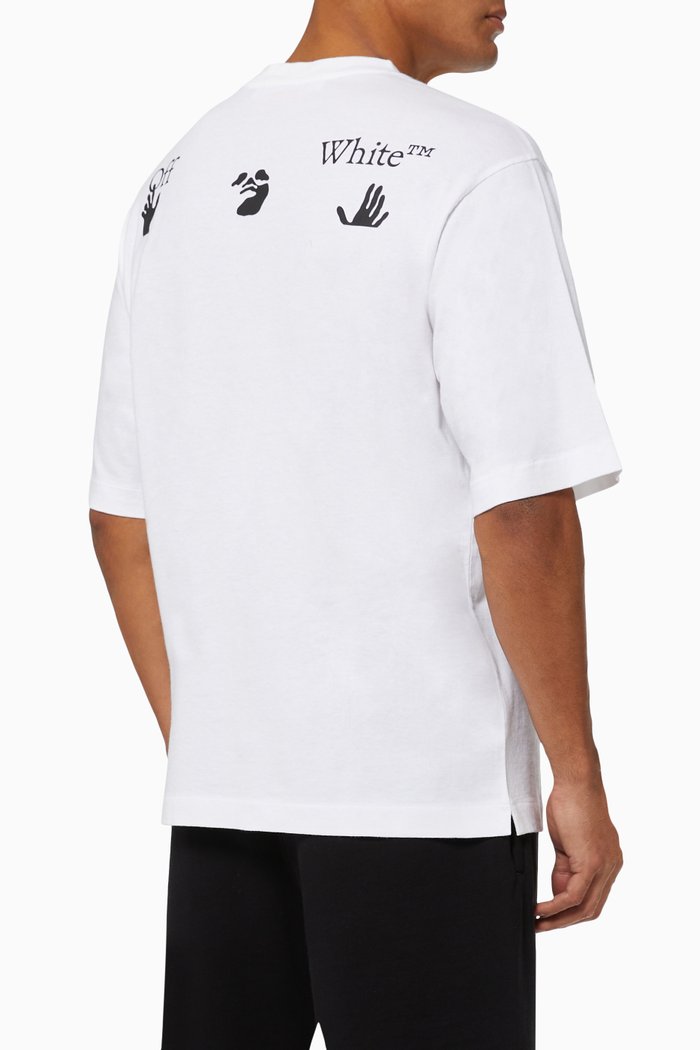 

Ow Logo T-shirt in Cotton Jersey, White