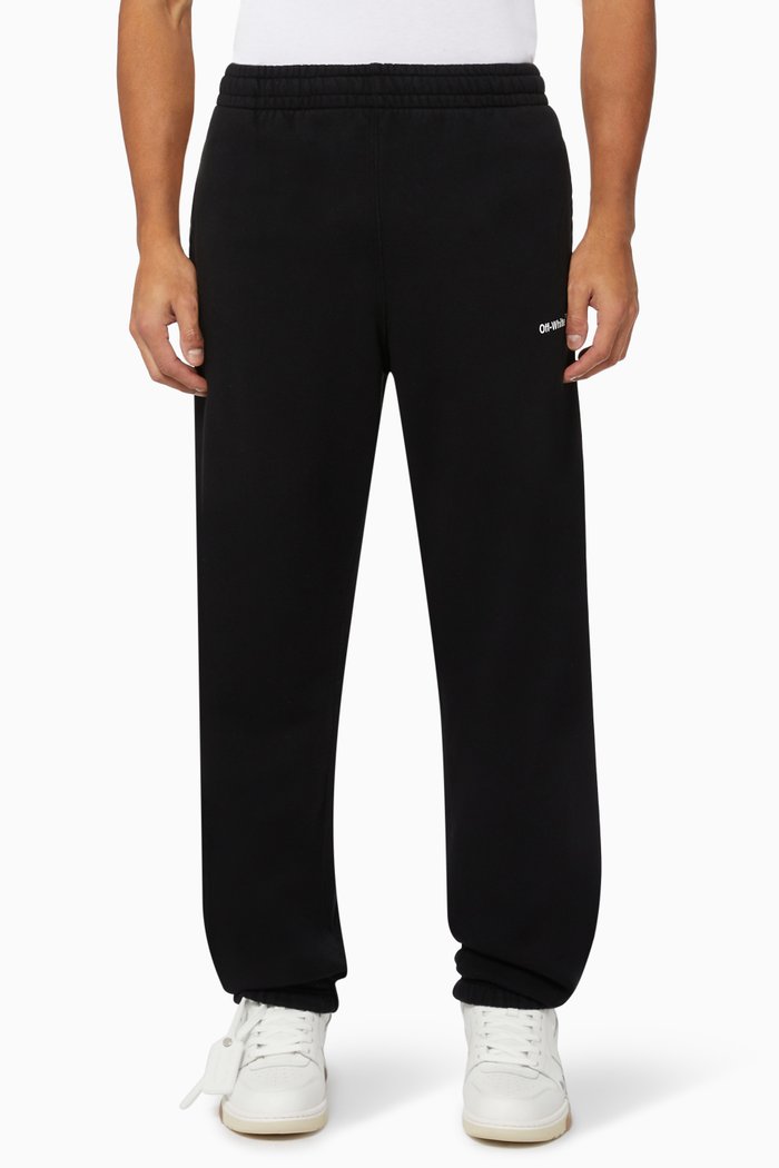 

Caravaggio Diagonals Slim Sweatpants in Cotton Terry, Black