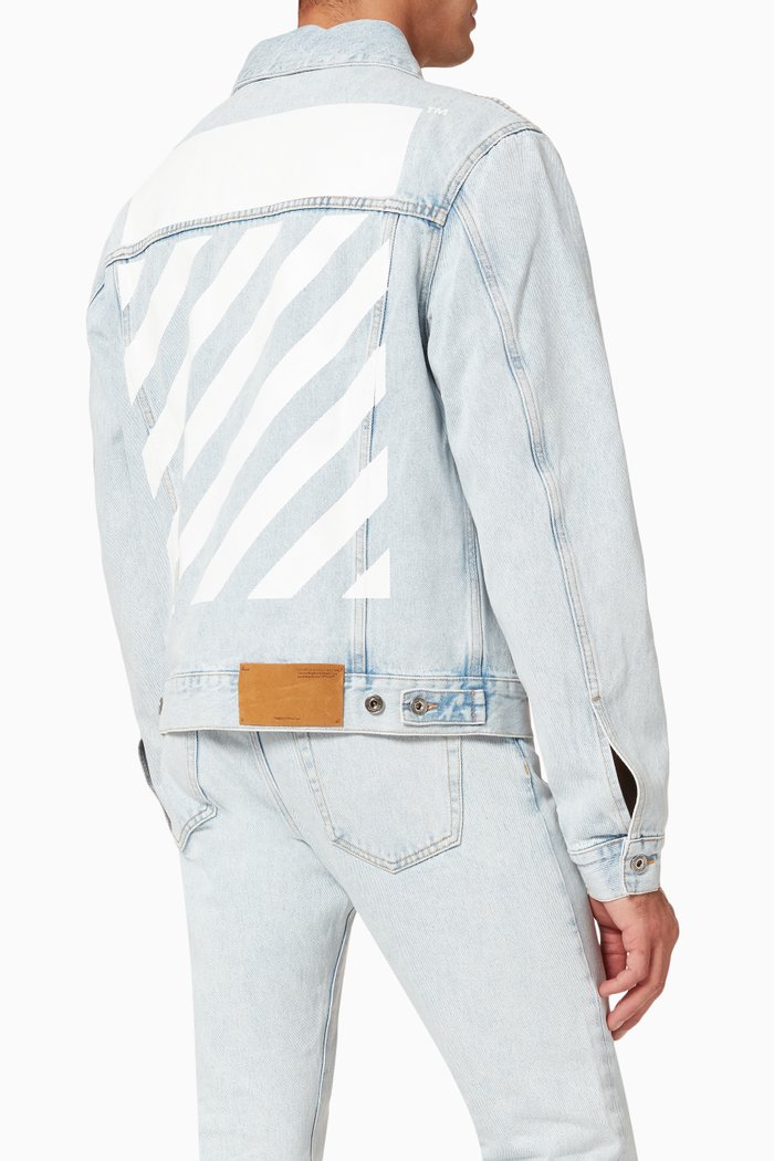 

Diagonal Tab Denim Jacket, Blue