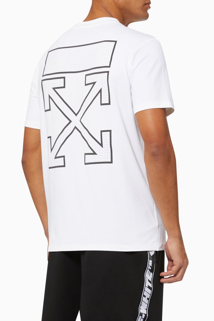 

Active Arrows T-shirt in Stretch Nylon Jersey, White