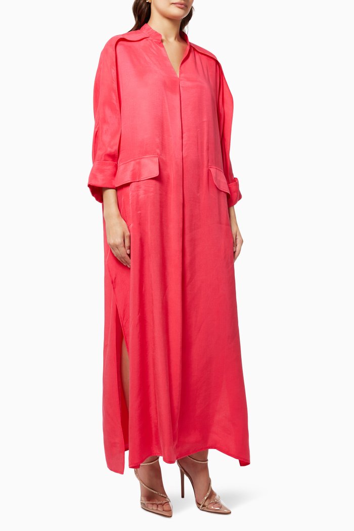 

Pocket Detail Oversized Dress, Pink