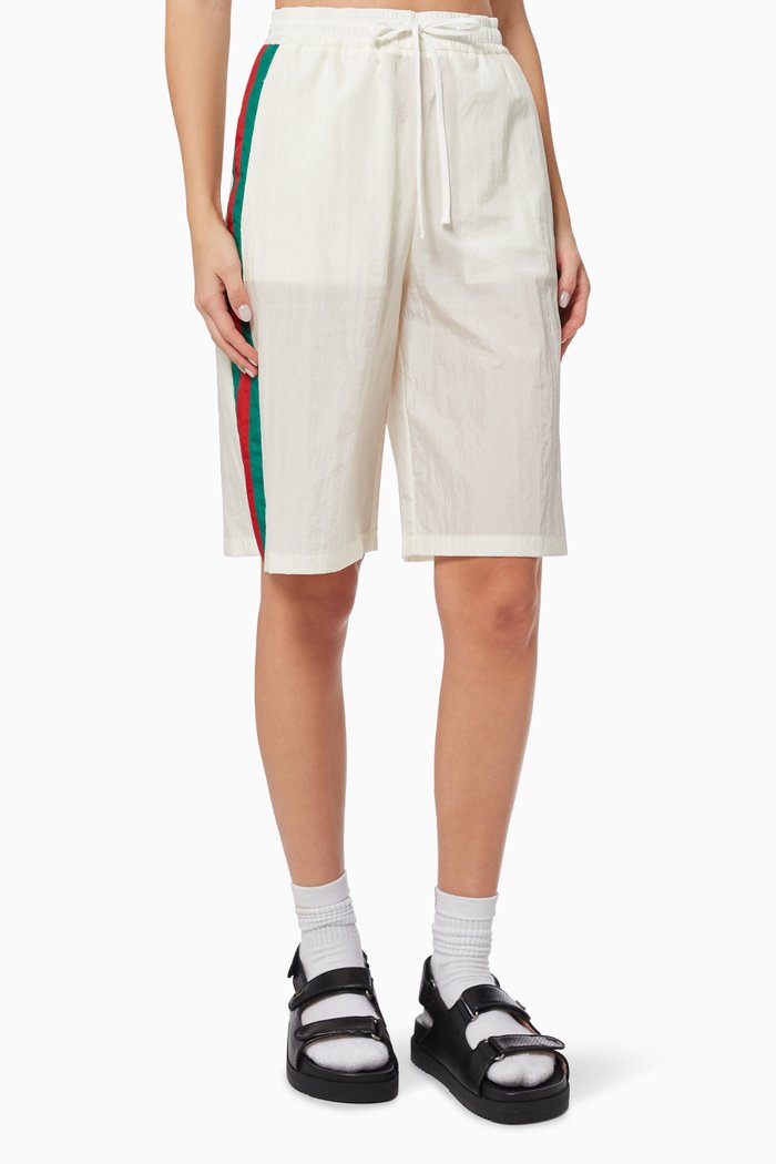 

Web Basketball Shorts in Technical Nylon, White