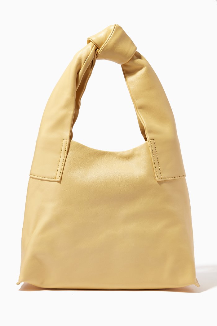 

Simple Mini Tote Bag in Nappa, Neutral