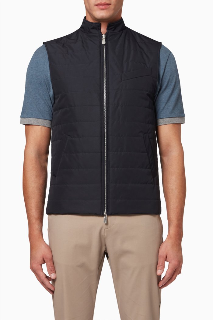 

Gilet in Padded Nylon, Blue