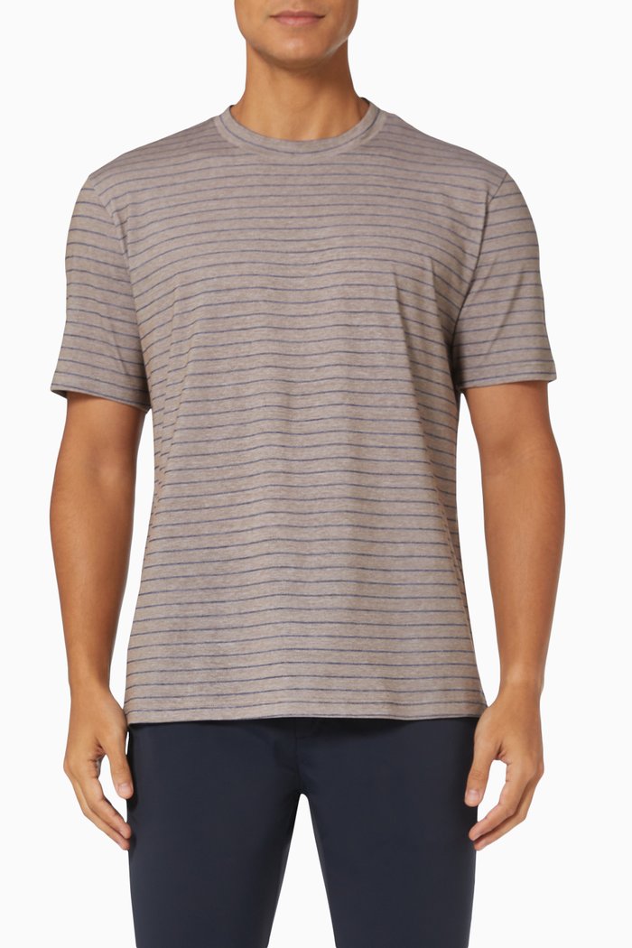 

Stripe T-shirt in Jersey, Neutral