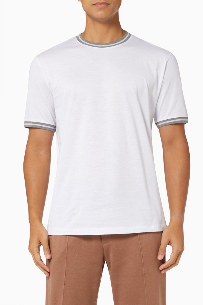 

Crewneck T-shirt in Jersey, White