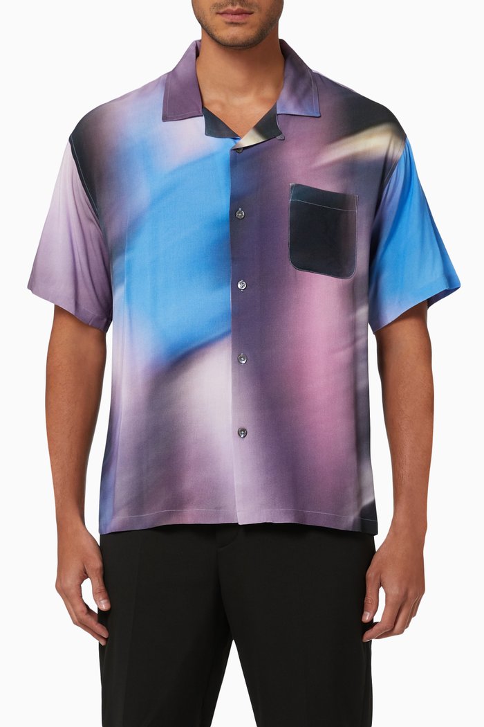 

Motion Pattern Shirt in Viscose, Multicolour