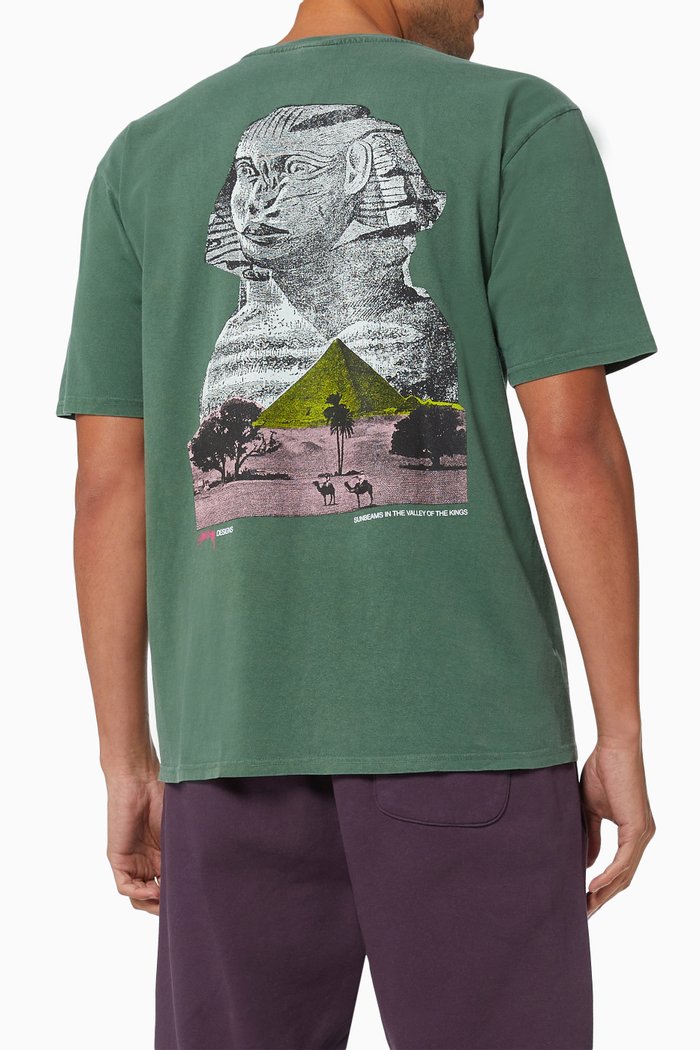 

Sphinx Pigment Dyed T-shirt in Cotton, Green