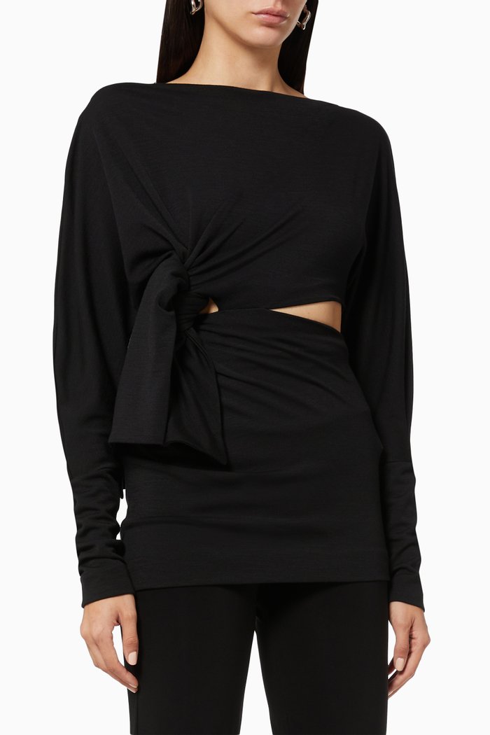 

Lanie Top in Wool, Black