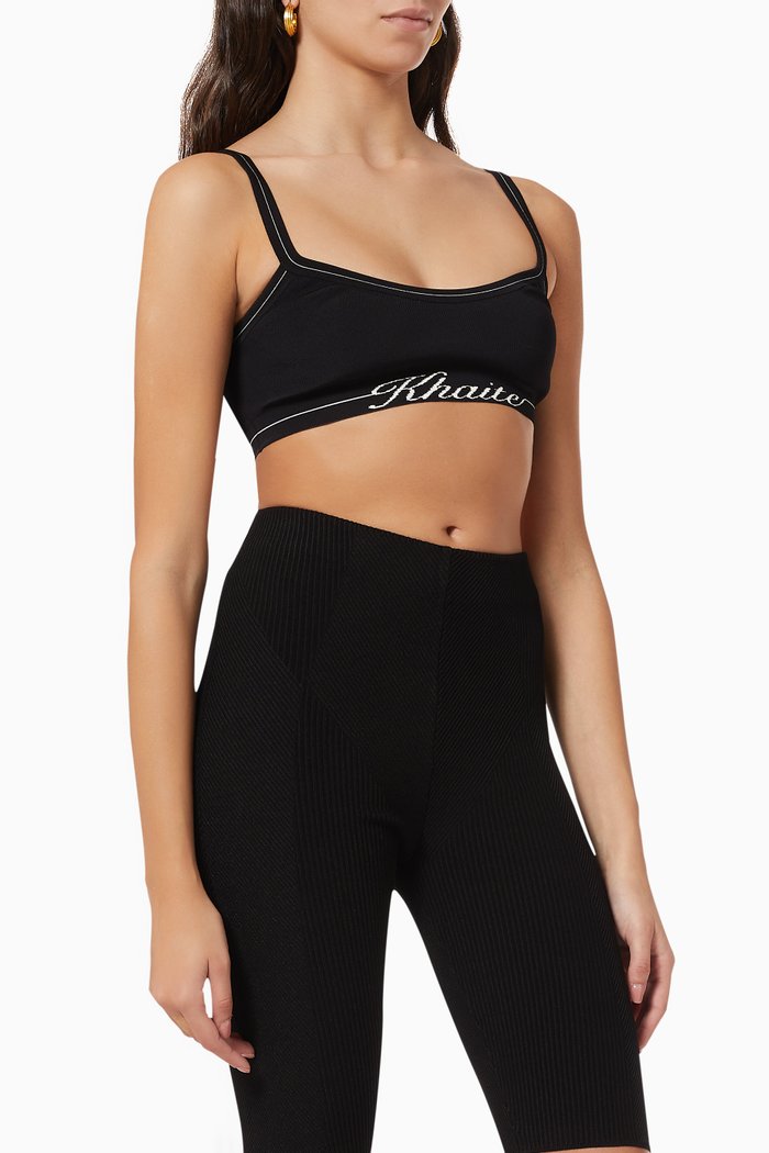 

Carmelo Bralette in Matte Viscose, Black