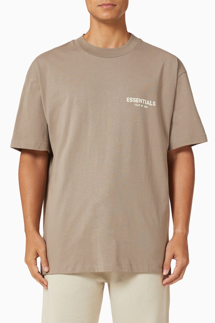 

ESSENTIALS T-shirt in Cotton Jersey, Grey