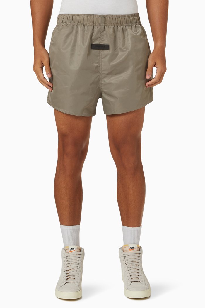 

Running Shorts in Taslan Nylon, Grey